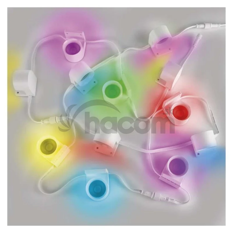 GoSmart LED reflektor - 255 cm reťaz, 12 častí, 7 W, RGBIC+CCT, stmievateľný, WiFi