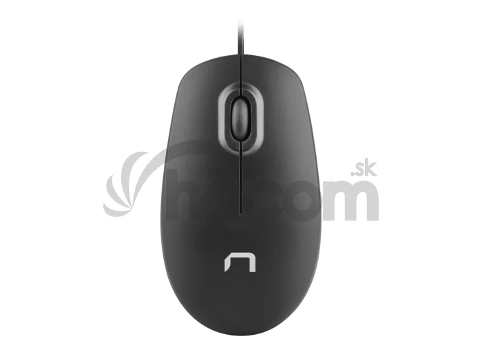 Natec laserová myš HAWK/1000 DPI/Kancelárska/Laserová/1 000 DPI/Drôtová USB/Čierna