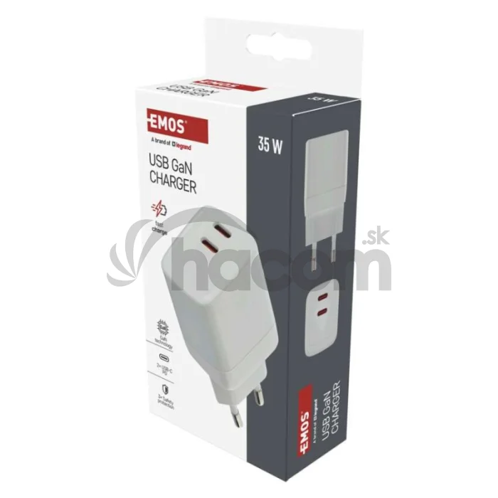 Univerzálny USB adaptér GaN do siete PD 35 W max.