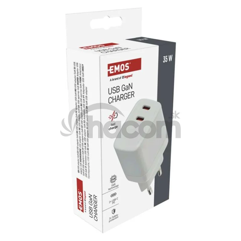 Univerzálny USB adaptér GaN do siete PD 35 W max.