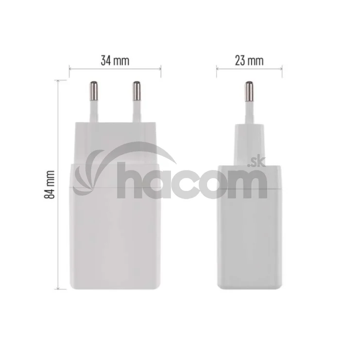 Univerzálny USB adaptér GaN do siete PD 45 W max.