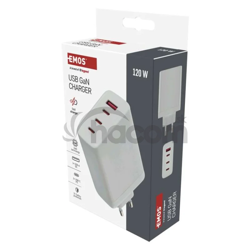 Univerzálny USB adaptér GaN do siete PD 120 W max.