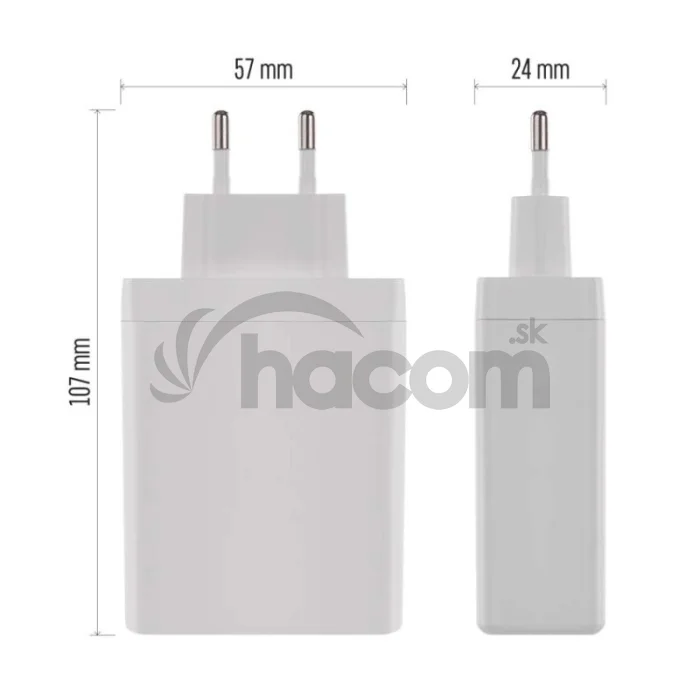 Univerzálny USB adaptér GaN do siete PD 120 W max.