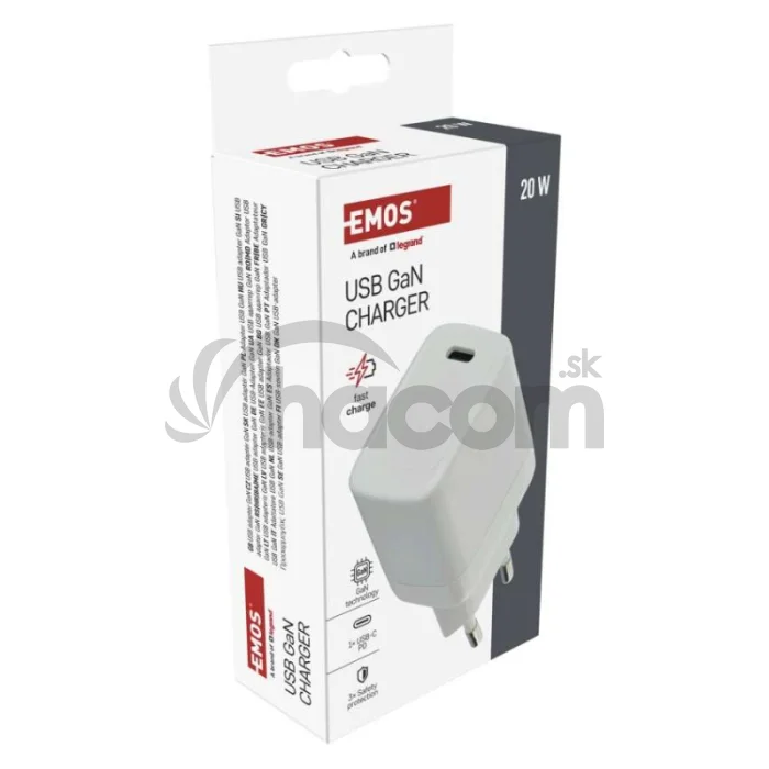 Univerzálny USB adaptér GaN do siete PD 20 W max.