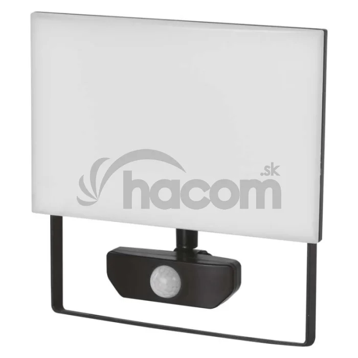 LED reflektor TAMBO so senzorom pohybu, 50 W, 5000 lm, čierny