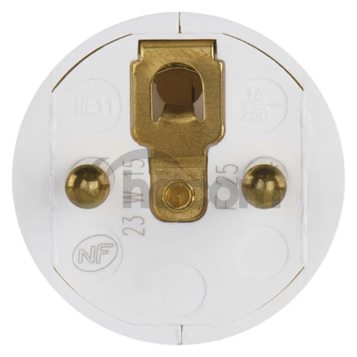 Legrand vidlica priama, biela