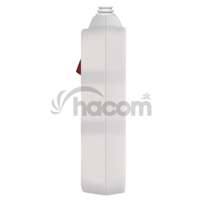 Predlžovací kábel 2 m / 2 zásuvky / s vypínačom / biely / PVC / 1 mm2