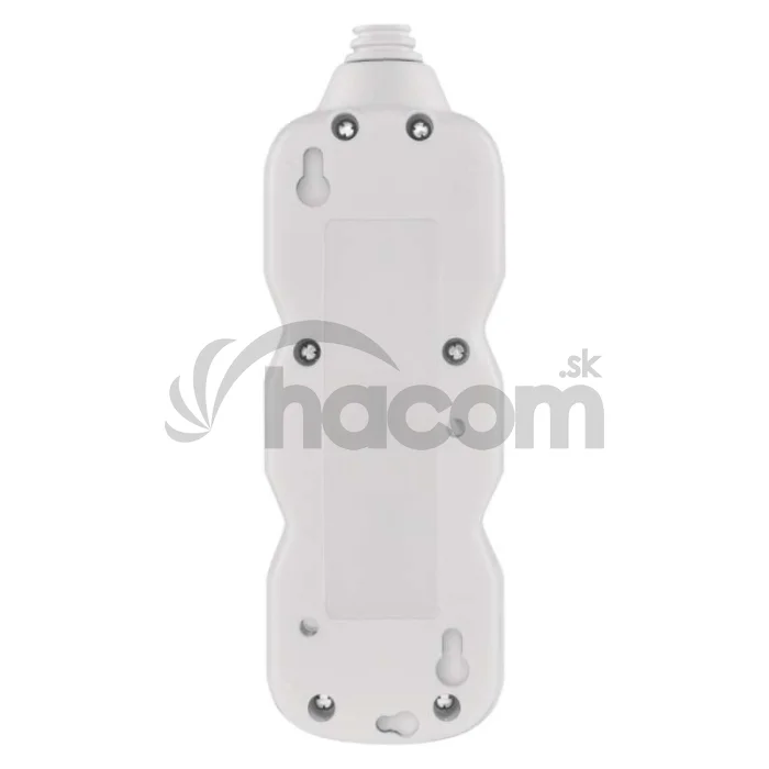 Predlžovací kábel 3 m / 2 zásuvky / s vypínačom / biely / PVC / 1 mm2