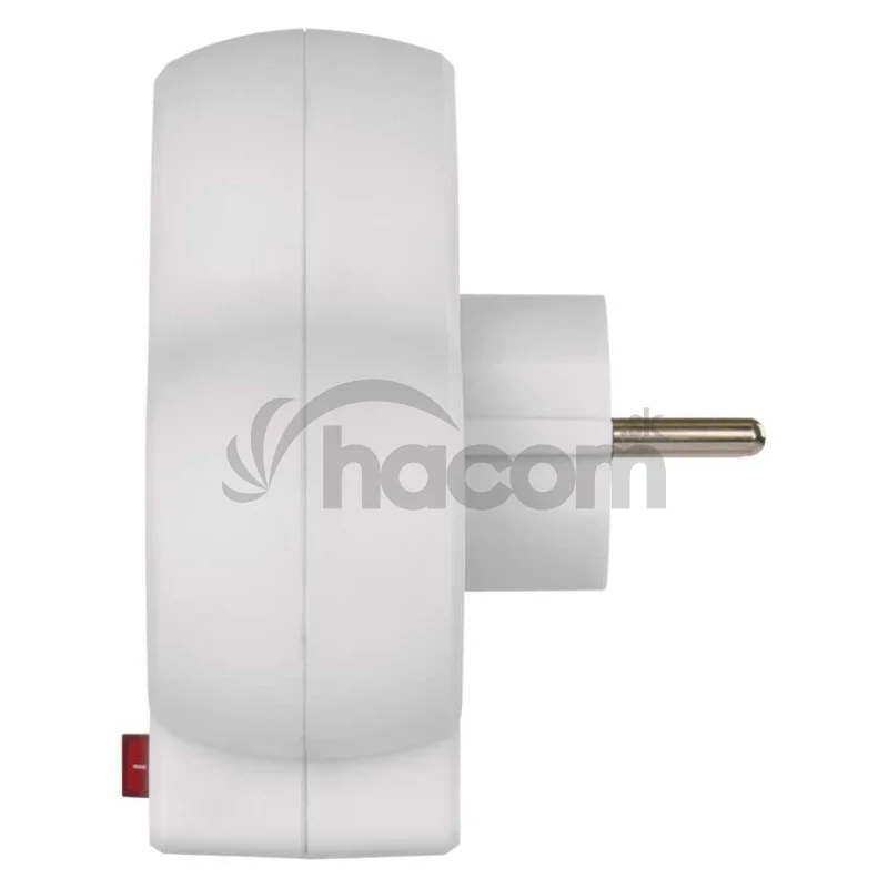 Rozbočovacia zásuvka 2×, vyp., 1×USB-A+1×USB-C, biela