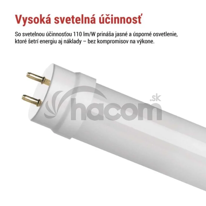 LED trubica T8 18 W 120 cm neutrálna biela