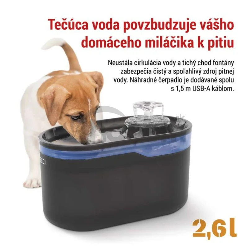 Náhradné vodné čerpadlo pre inteligentné vodné fontány, čierne