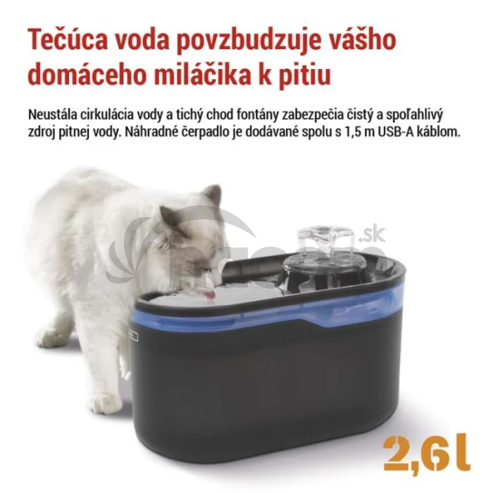 Náhradné vodné čerpadlo pre vodné fontány, biele