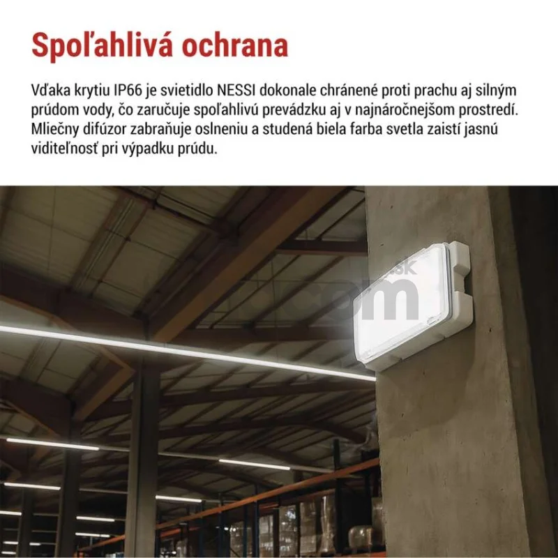 LED Núdzové svietidlo NESSI 10W 3h IP66