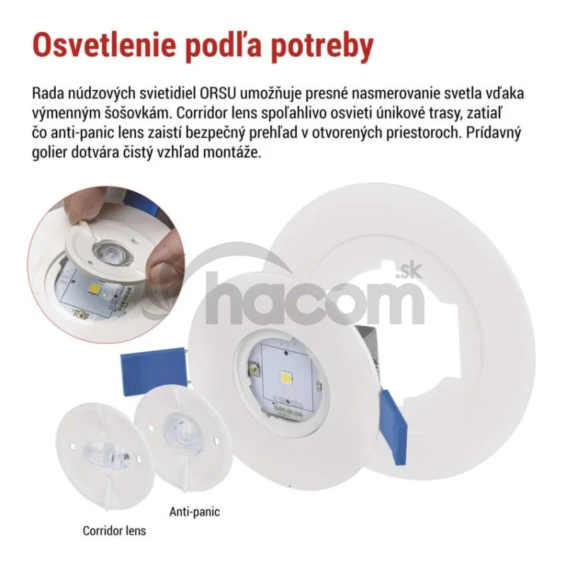 LED Núdzové svietidlo ORSU 2W 300lm 3H