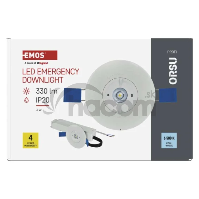 LED Núdzové svietidlo ORSU 2W 300lm 3H