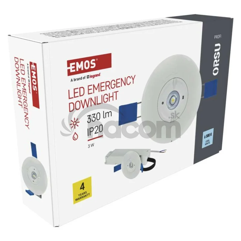 LED Núdzové svietidlo ORSU 2W 300lm 3H