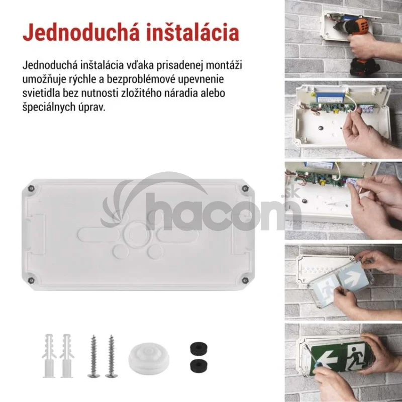 LED Núdzové svietidlo NESSI 4W 3H IP66