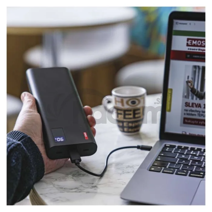 Power bank EMOS NTBF30, 27 000 mAh, 100 W PD, čierny