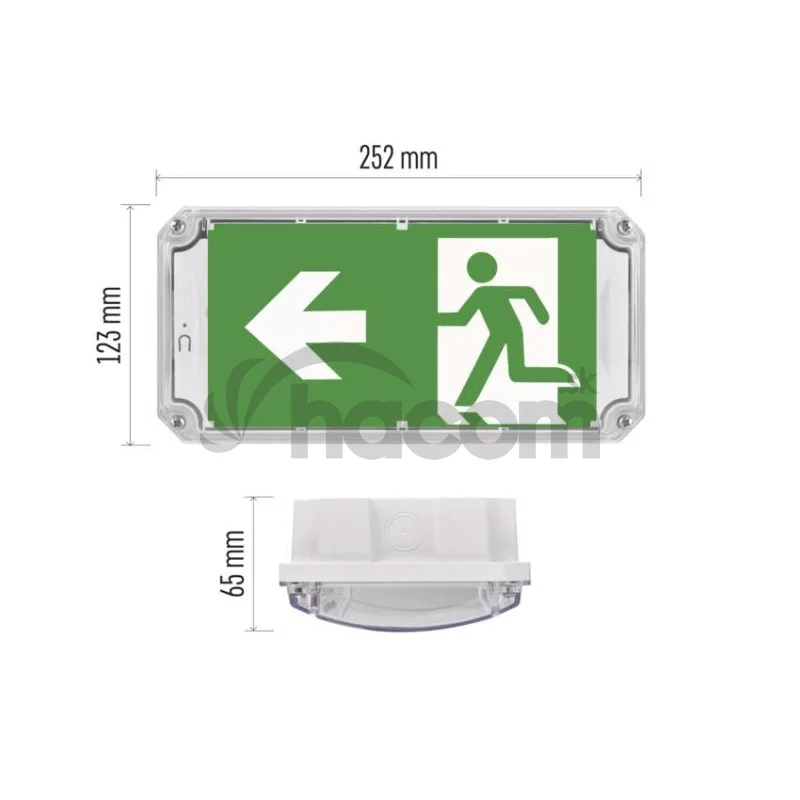 LED Núdzové svietidlo NESSI 3W 3H IP66