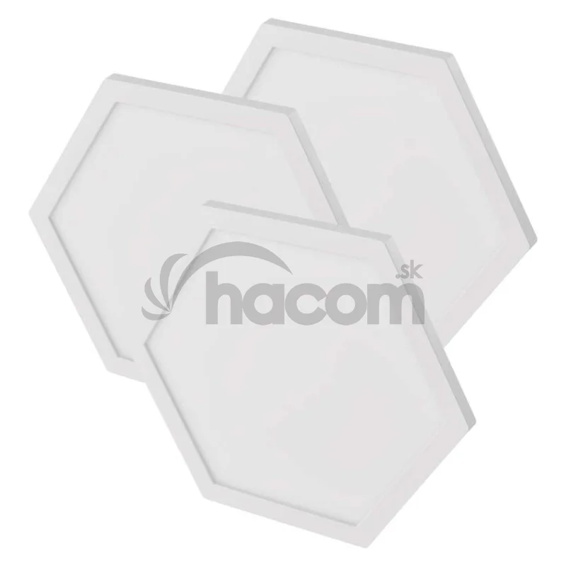 GoSmart LED svietidlo Hexagon, rozširujúca sada, 3 časti, 1,8W, RGBIC stmievateľné, WiFi