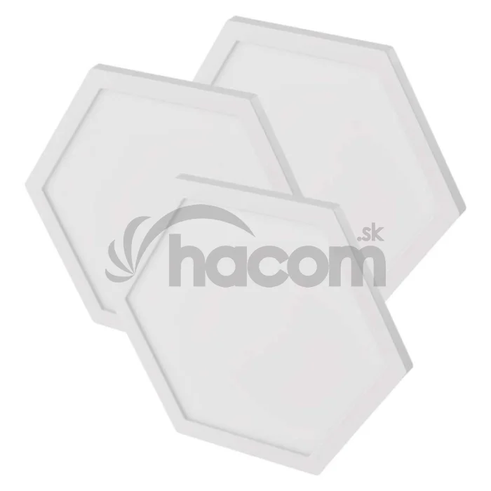 GoSmart LED svietidlo Hexagon, rozširujúca sada, 3 časti, 1,8W, RGBIC stmievateľné, WiFi
