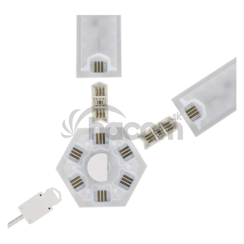 GoSmart LED svietidlo Lines čierne, 9 častí, 34 W, RGBIC stmievateľné, WiFi