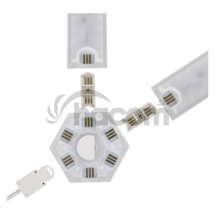 GoSmart LED svietidlo Lines čierne, 9 častí, 34 W, RGBIC stmievateľné, WiFi