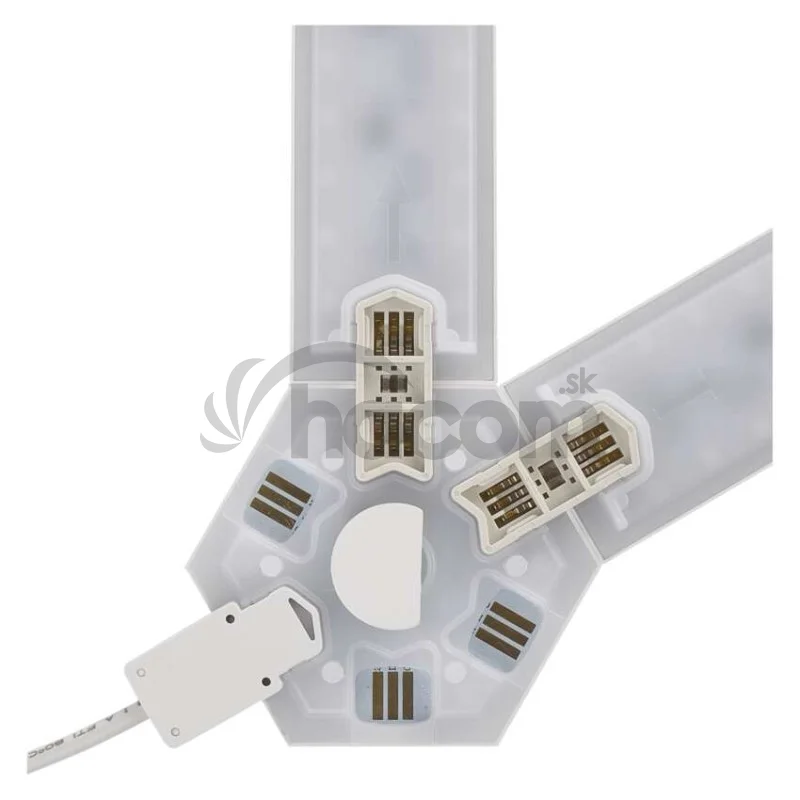 GoSmart LED svietidlo Lines čierne, 9 častí, 34 W, RGBIC stmievateľné, WiFi