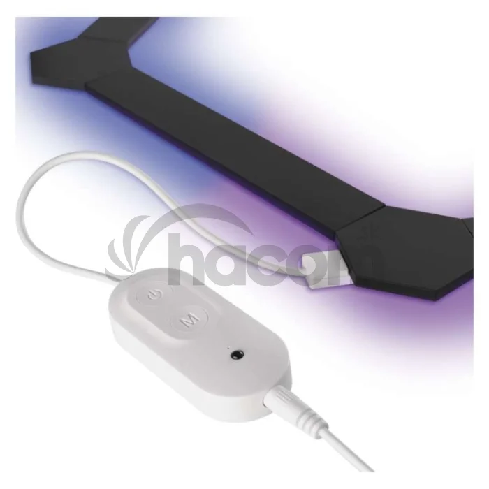 GoSmart LED svietidlo Lines čierne, 9 častí, 34 W, RGBIC stmievateľné, WiFi