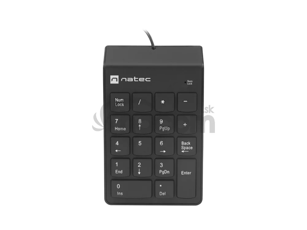 Numerická klávesnica Natec GOBY 2/Drôtová USB/Čierna