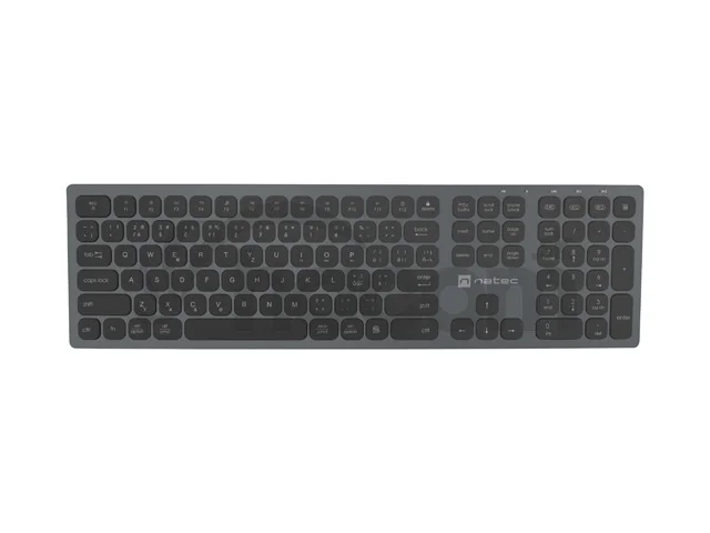 Natec klávesnica DOLPHIN/Bezdrôtová Bluetooth/ CZ- SK layout/Šedá