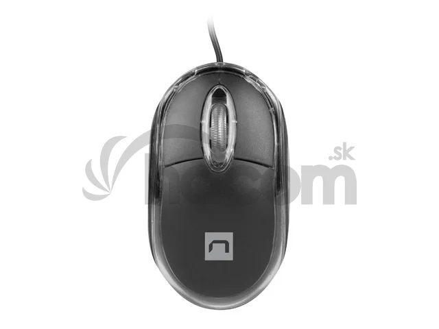 Natec optická myš VIREO 2/1000 DPI/Kancelárska/Optická/1 000 DPI/Drôtová USB/Čierna