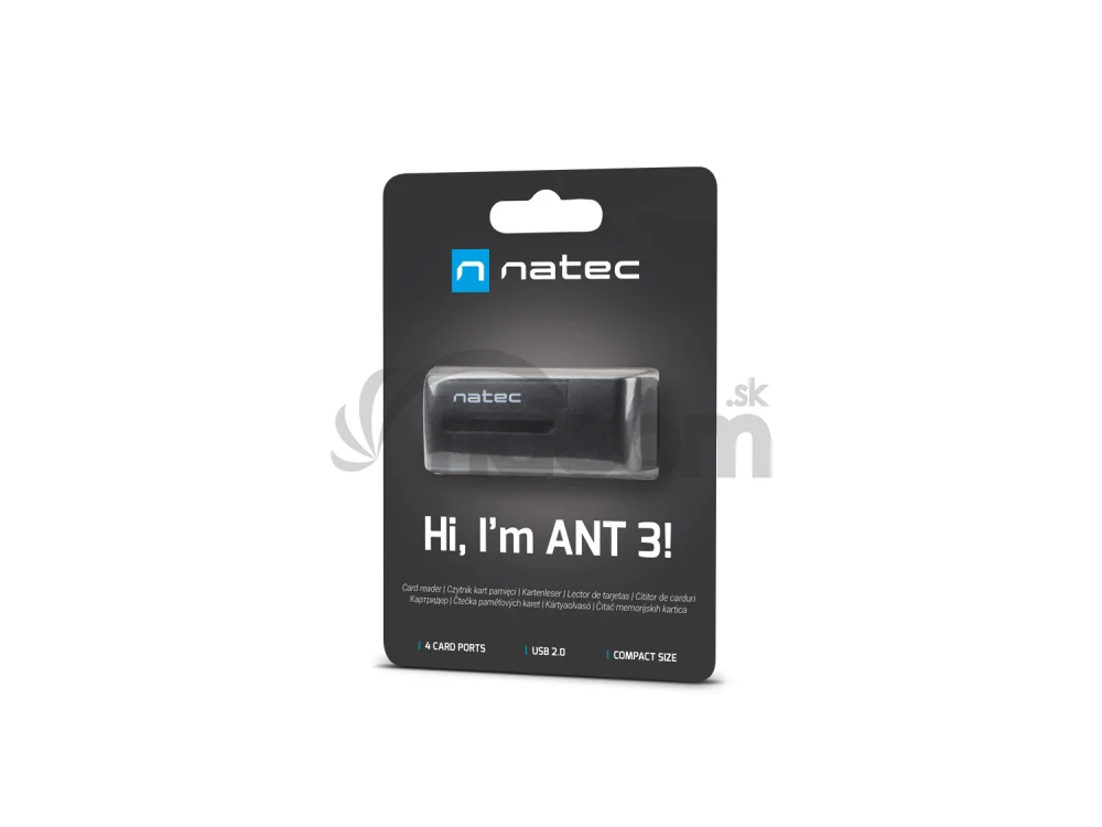 Natec ALL in One čítačka kariet MINI ANT USB 2.0, M2/microSD/MMC/Ms/RS-MMC/SD/T-Flash