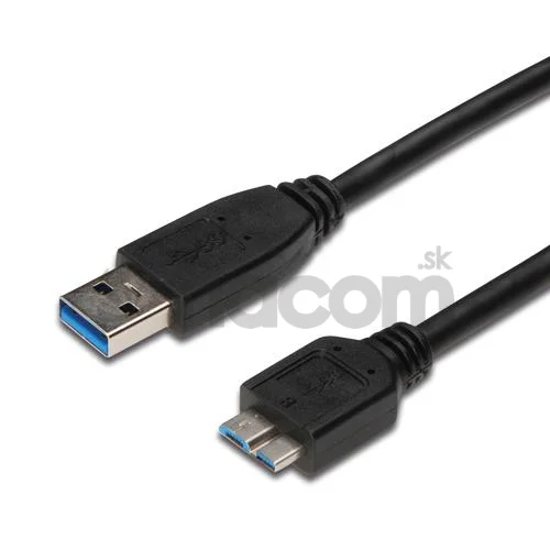PremiumCord Kábel Micro USB 3.0 5Gbps USB A - Micro USB B, MM, 2m