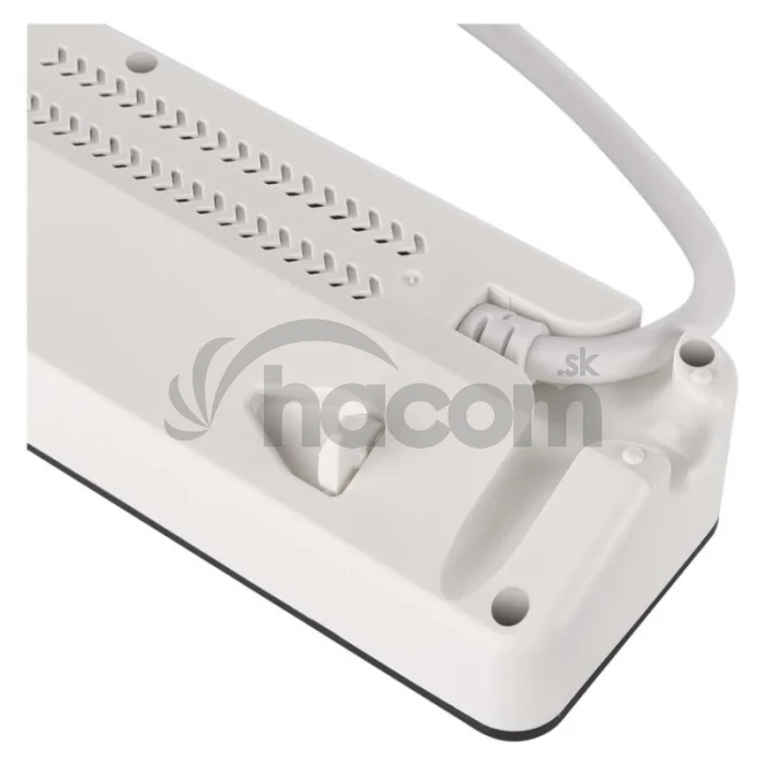 GoSmart predlžovací kábel 2 m / 4 zásuvky / s vyp. / s USB / biely-čierny / PVC / 1,5 mm2