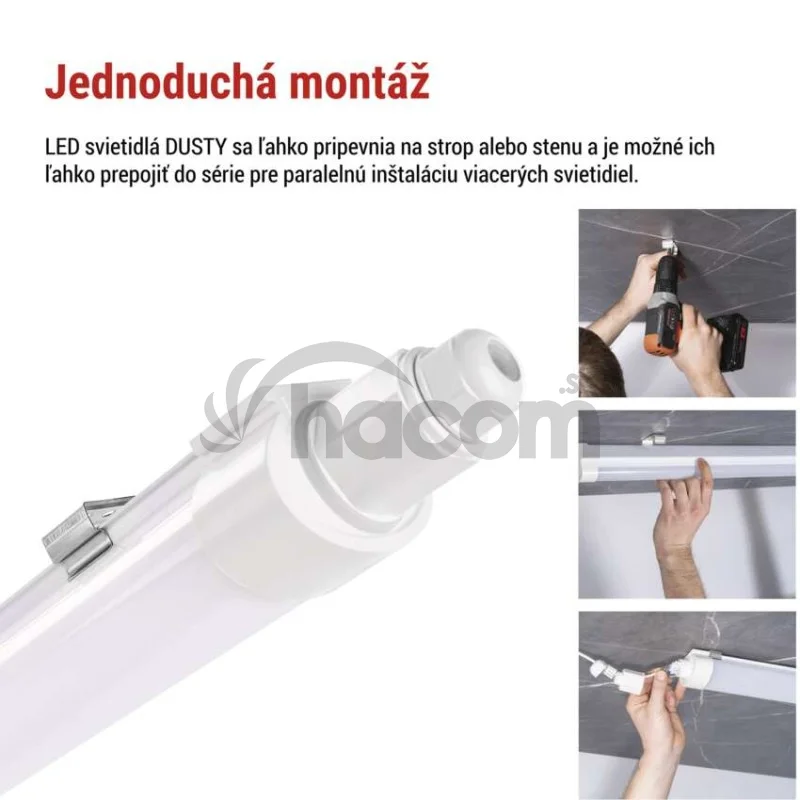 LED prachotesné svietidlo DUSTY 18W neutrálna biela, IP65