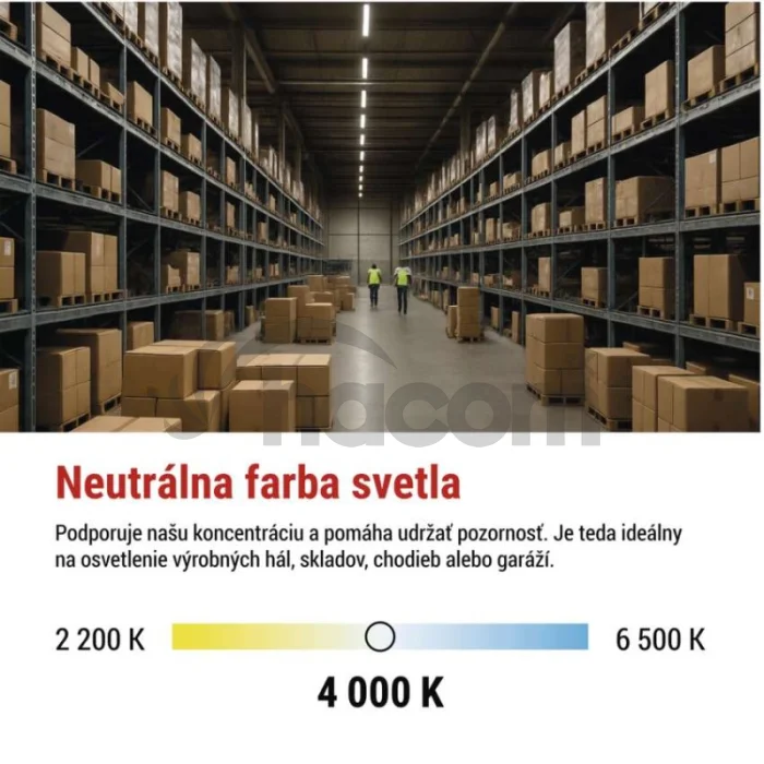 LED prachotesné svietidlo DUSTY 18W neutrálna biela, IP65