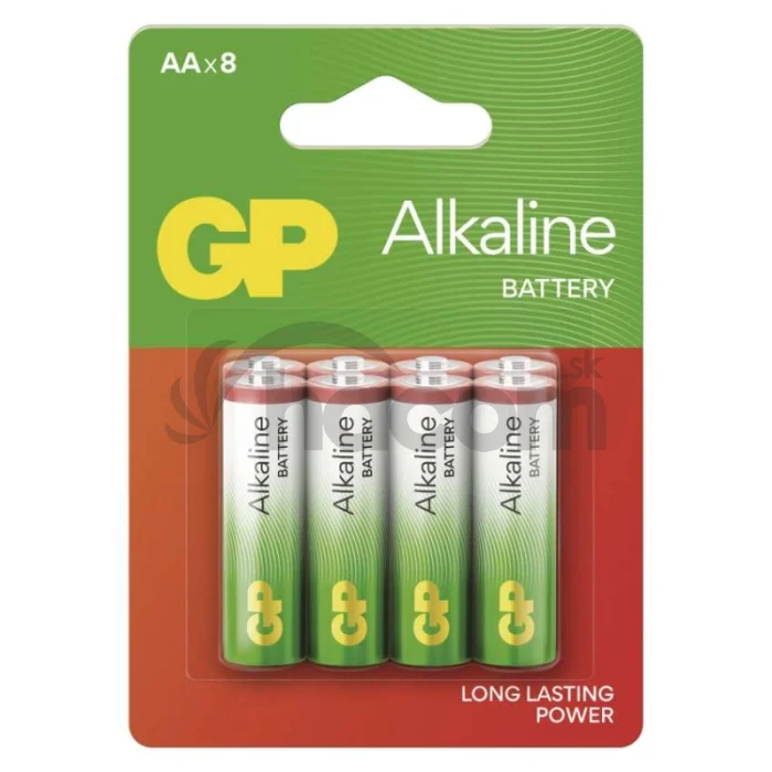 Alkalická batéria GP Alkaline LR6 (AA), 8 ks