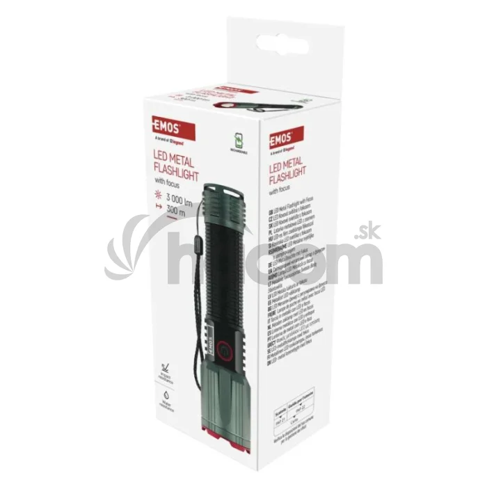 LED nabíjacie kovové svietidlo 3000 lm, 5000 mAh