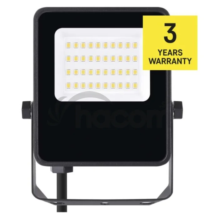 LED reflektor VISIO čierny, 20W neutrálna biela