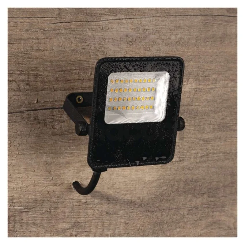 LED reflektor VISIO čierny, 20W neutrálna biela