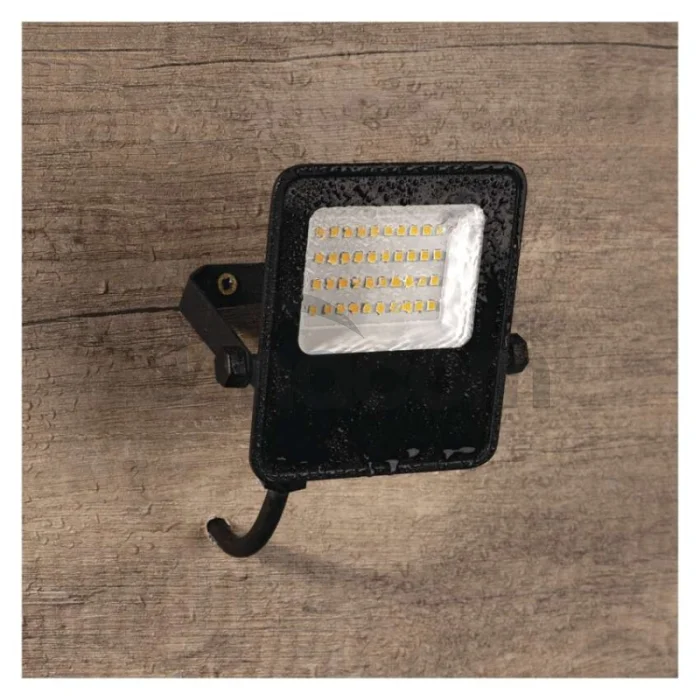 LED reflektor VISIO čierny, 20W neutrálna biela
