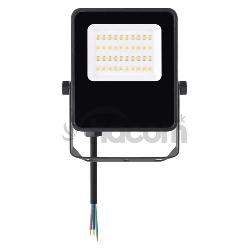 LED reflektor VISIO čierny, 20W neutrálna biela