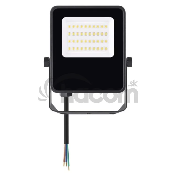 LED reflektor VISIO čierny, 20W neutrálna biela