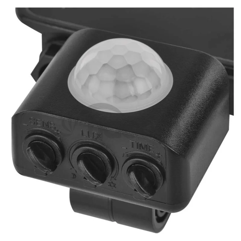 LED reflektor VISIO s pohybovým čidlom, 20 W, neutrálna biela, čierný
