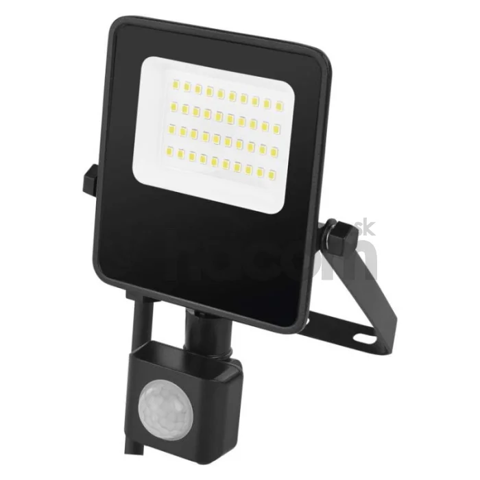 LED reflektor VISIO s pohybovým čidlom, 20 W, neutrálna biela, čierný