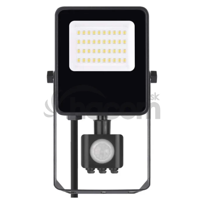 LED reflektor VISIO s pohybovým čidlom, 20 W, neutrálna biela, čierný