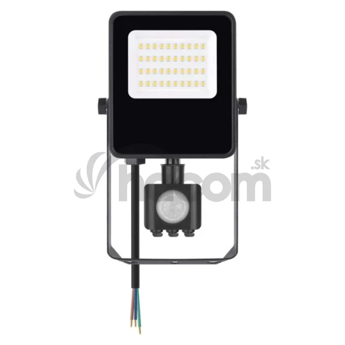 LED reflektor VISIO s pohybovým čidlom, 20 W, neutrálna biela, čierný