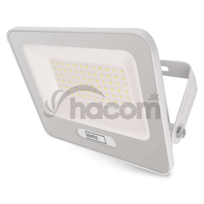 LED reflektor GLARO 50W, biely, IP65, 5000 lm, neutrálna biela