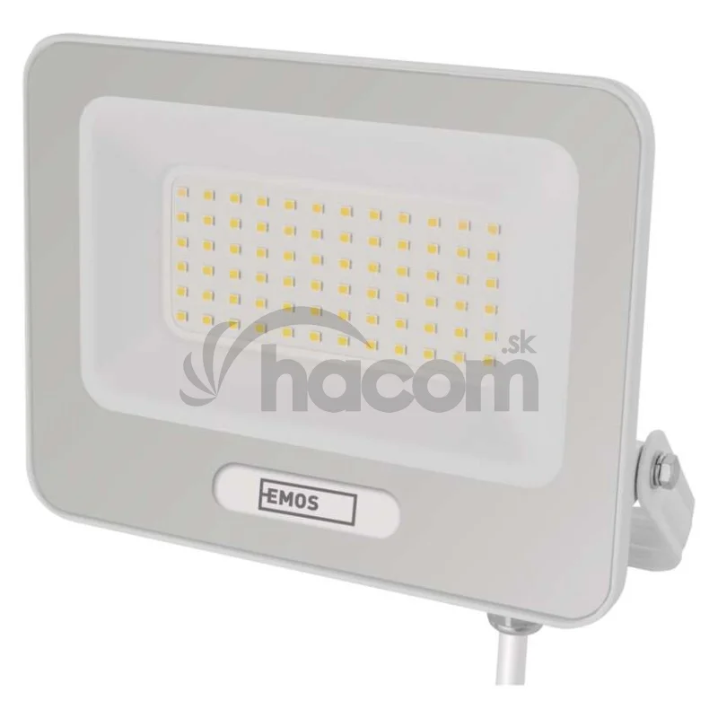 LED reflektor GLARO 50W, biely, IP65, 5000 lm, neutrálna biela